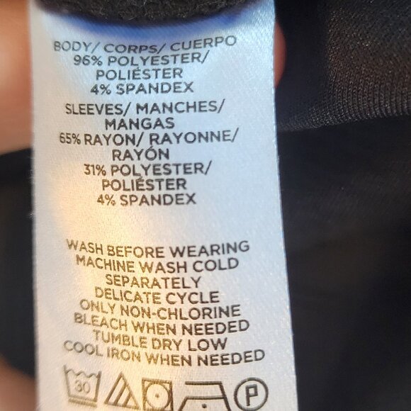 Ann Taylor Faux Suede Mixed Media Top, Size M, Like New - Picture 5 of 5